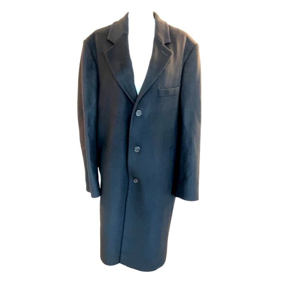 Michael‎ Kors Men's wool cashmere blend coat black size 46L - Picture 2 of 13